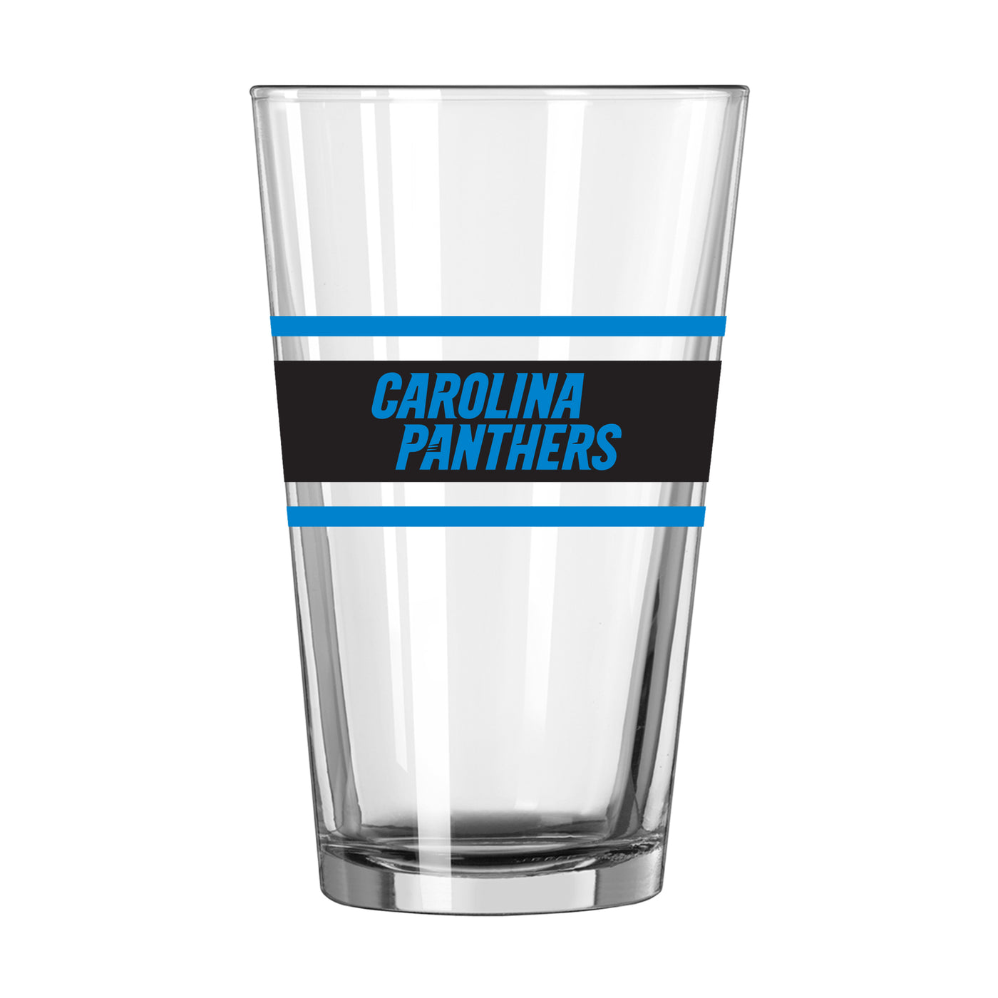 Carolina Panthers 16oz Stripe Pint Glass