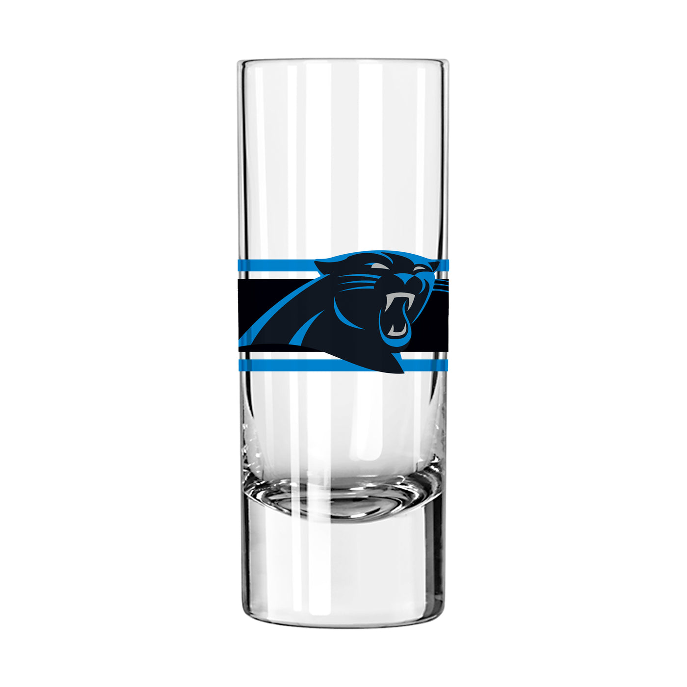Carolina Panthers 2.5oz Stripe Shooter Glass