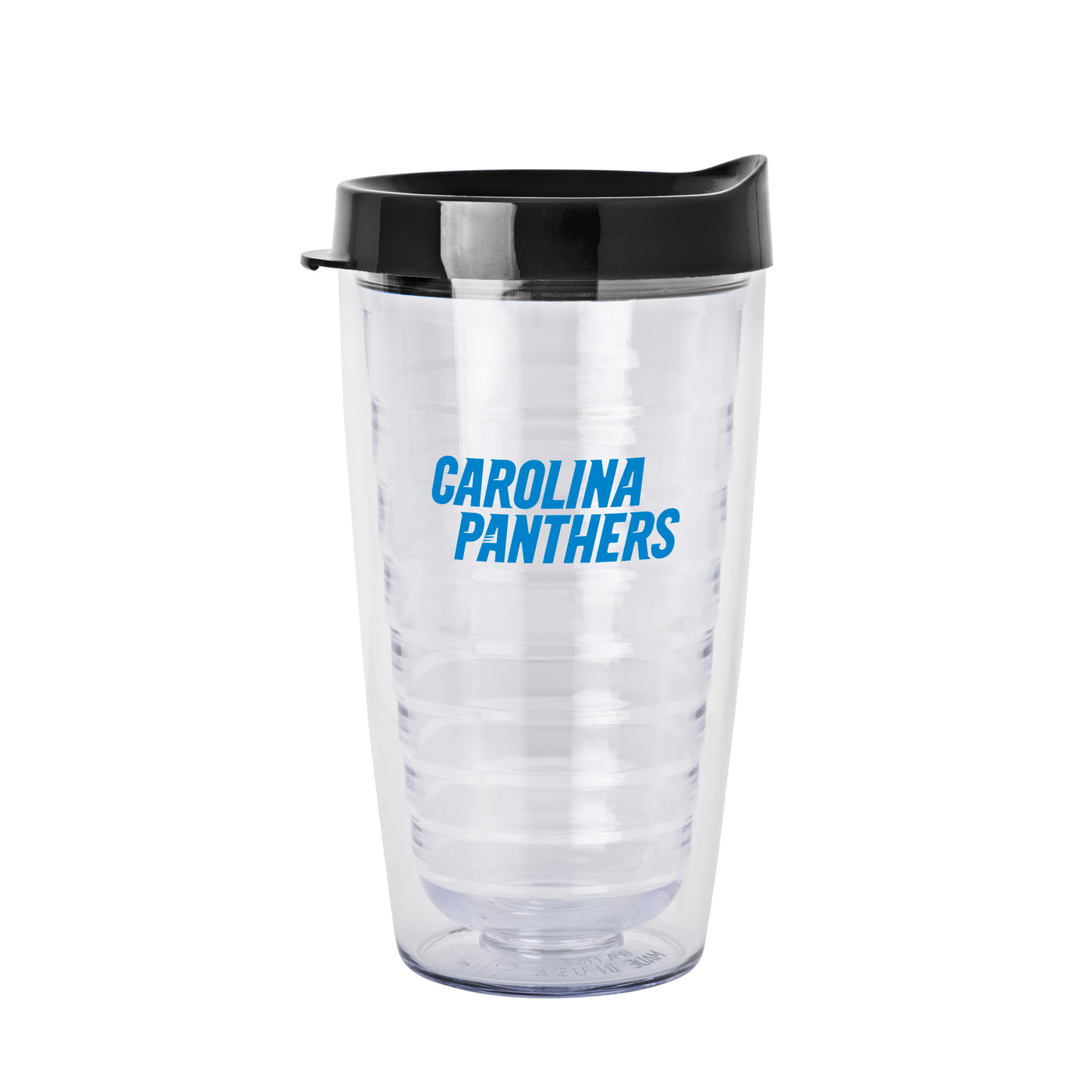 Carolina Panthers 16oz Flipside Dbl Wall Clear Tumbler
