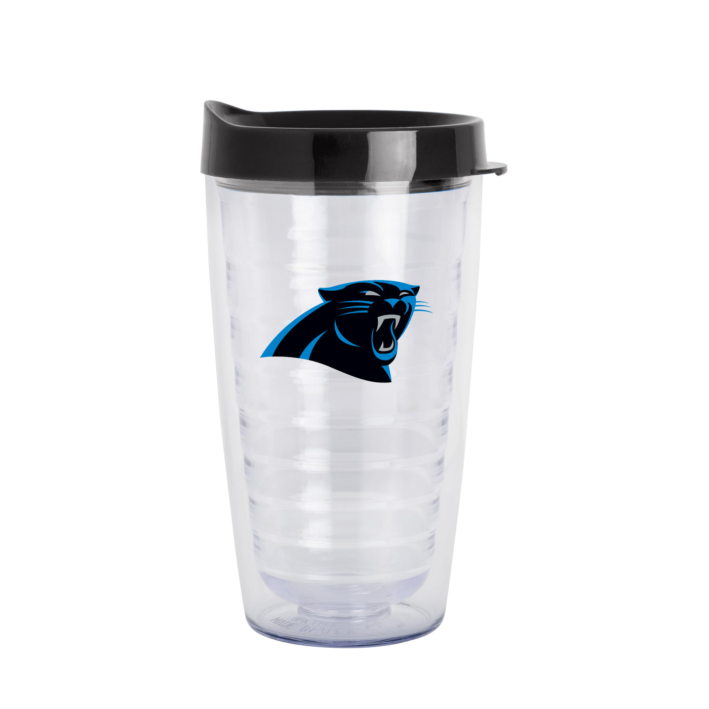 Carolina Panthers 16oz Flipside Dbl Wall Clear Tumbler