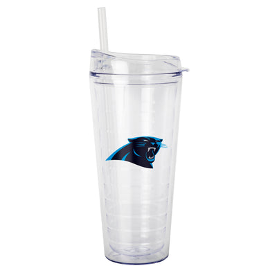 Carolina Panthers 22oz Flipside Dbl Wall Clear Tumbler