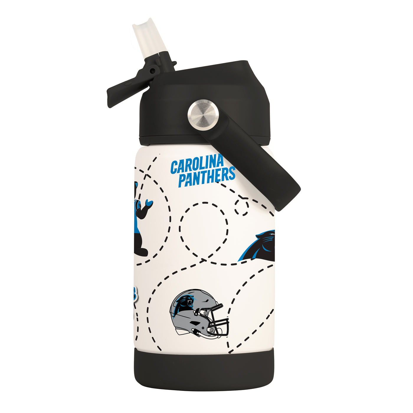Carolina Panthers 12oz Mascot SS Kids Bottle