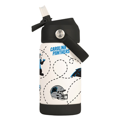 Carolina Panthers 12oz Mascot SS Kids Bottle