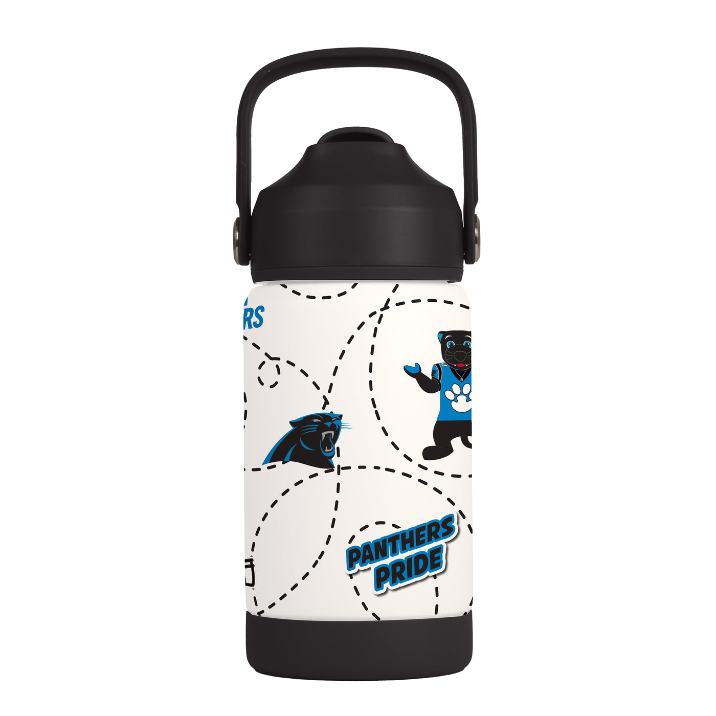 Carolina Panthers 12oz Mascot SS Kids Bottle