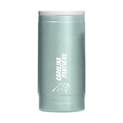 Carolina Panthers  Vertical Powder Coat Slim Can Coolie