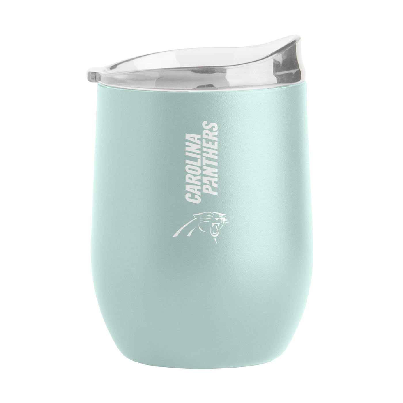 Carolina Panthers 16oz Vertical Powder Coat Curved Beverage