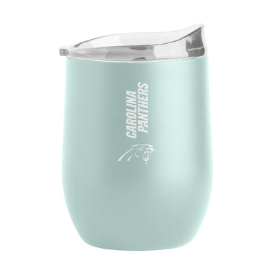 Carolina Panthers 16oz Vertical Powder Coat Curved Beverage