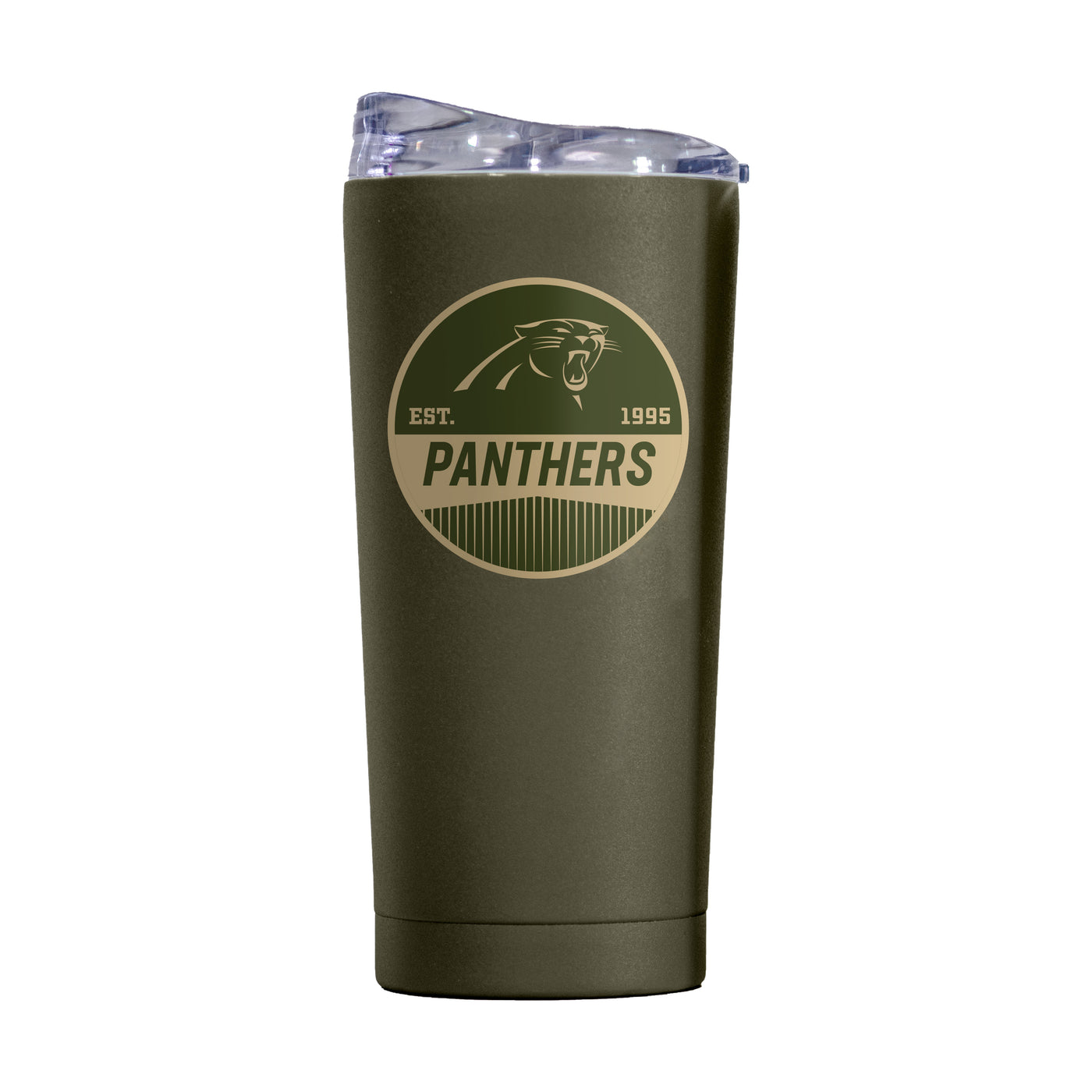 Carolina Panthers 20oz Badge Powder Coat Tumbler