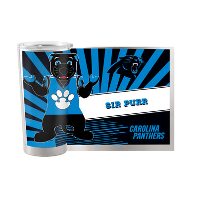Carolina Panthers 20oz Mascot Stainless Steel Tumbler - Logo Brands