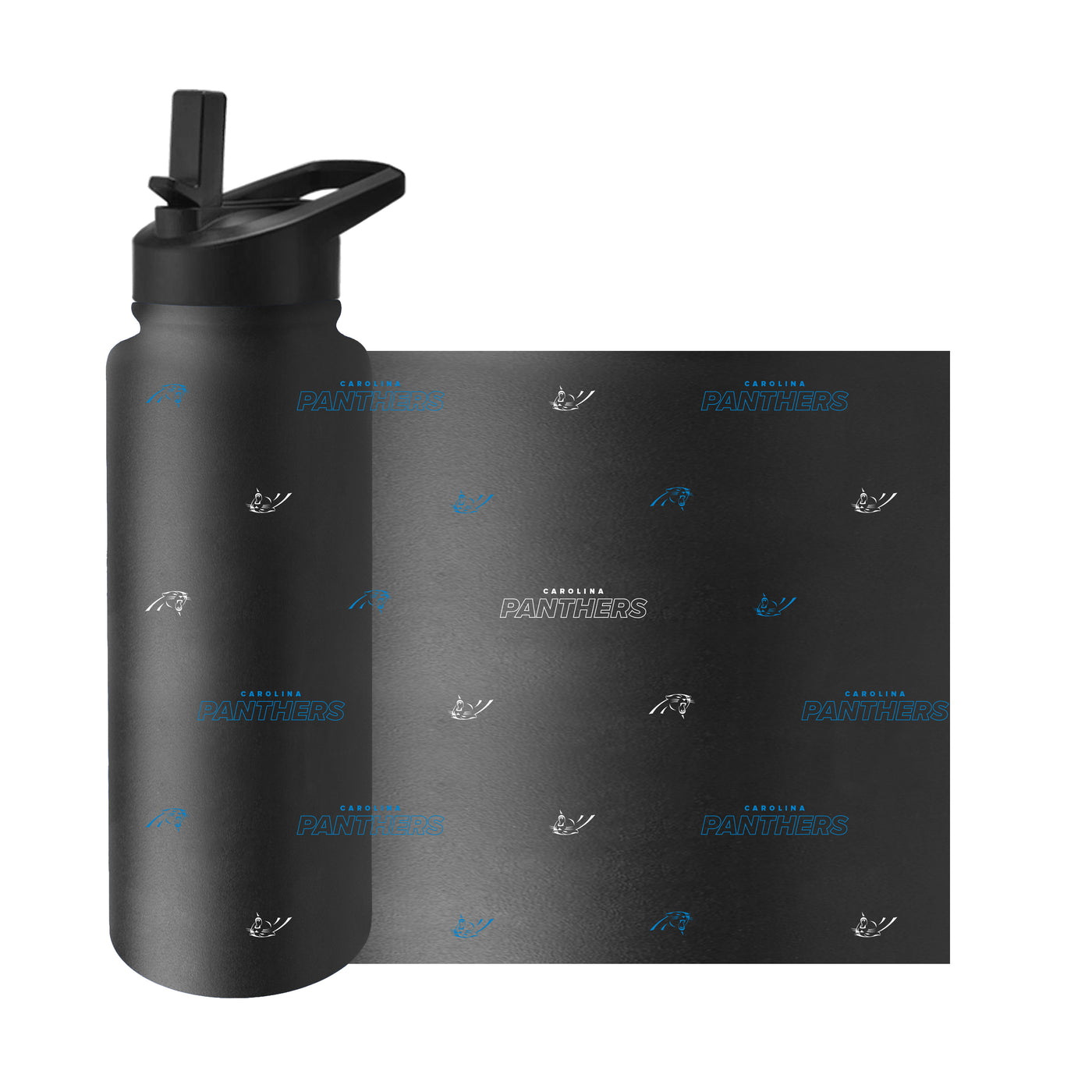 Carolina Panthers 34oz Step And Repeat Quencher Bottle