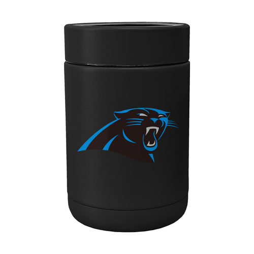 Carolina Panthers Flipside powder coat coolie, branded drinkware with team logo and vibrant colors.