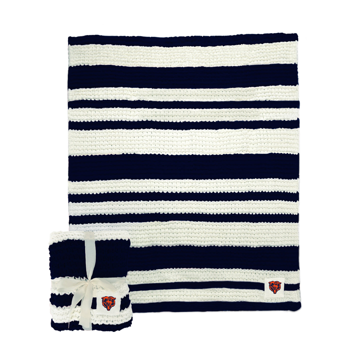 Chicago Bears Cable Knit Throw 50x60