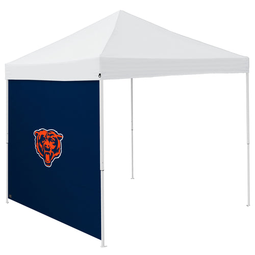 Chicago Bears 9x9 side panel shelter by Logo Brands, with team logo and durable fabric, designed for outdoor use.