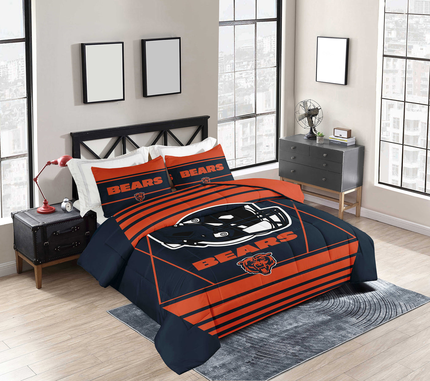 Chicago Bears Crosser Comforter Set Full/Queen
