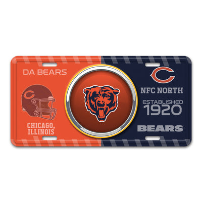NFL - Chicago Bears Embossed Metal License Plate