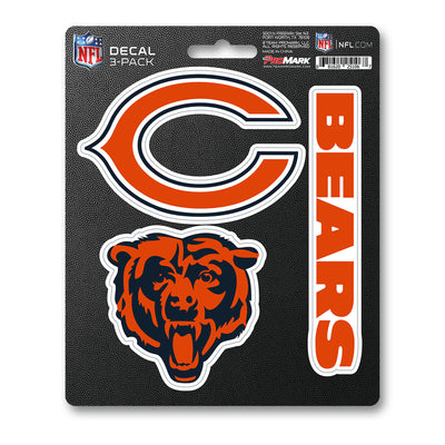 NFL - Chicago Bears Decal 3-pk