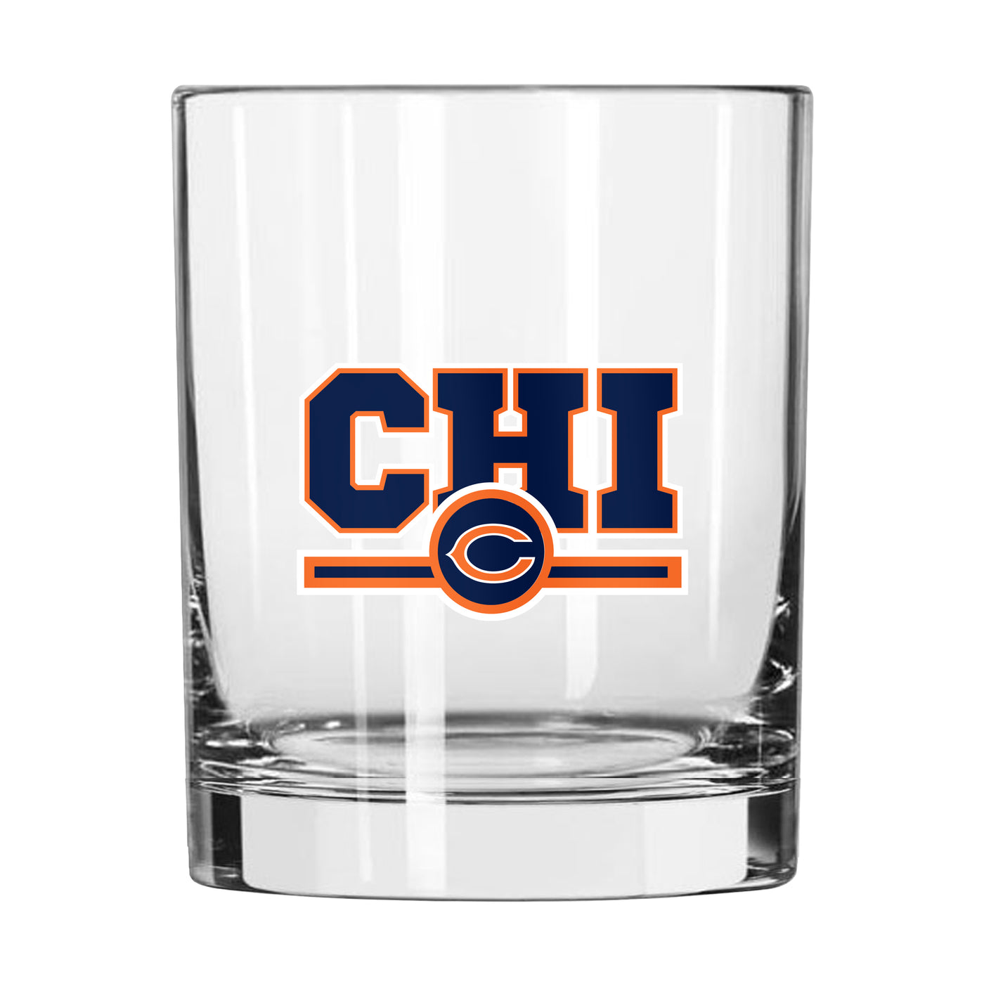 Chicago Bears 14oz Letterman Rock Glass