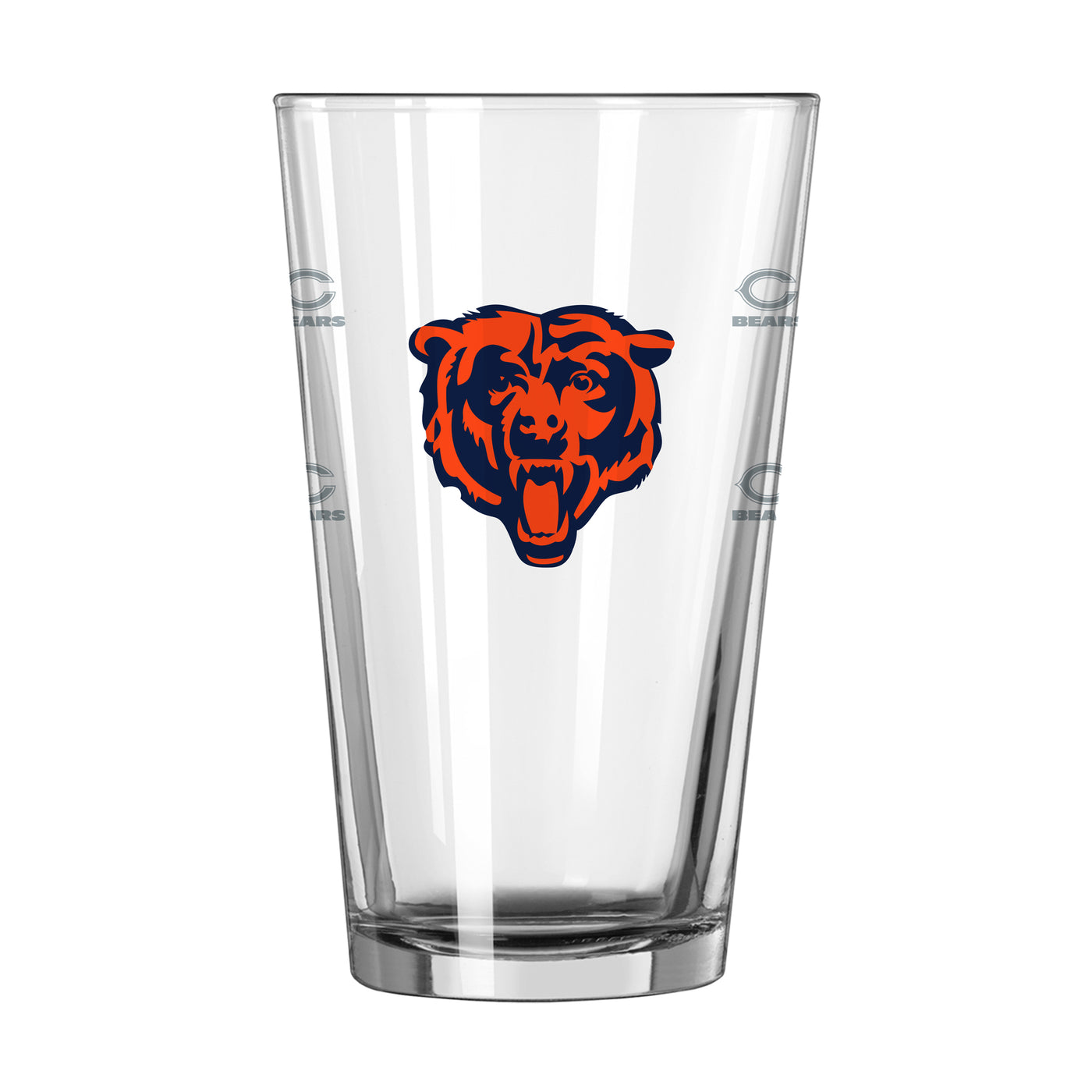 Chicago Bears 16oz Satin Etch Pint Glass