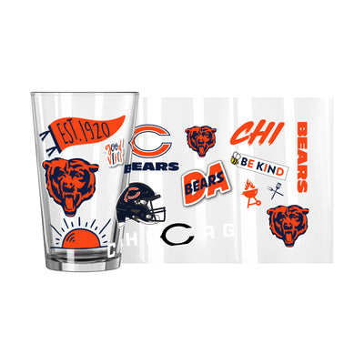 Chicago Bears 16oz Native Pint Glass