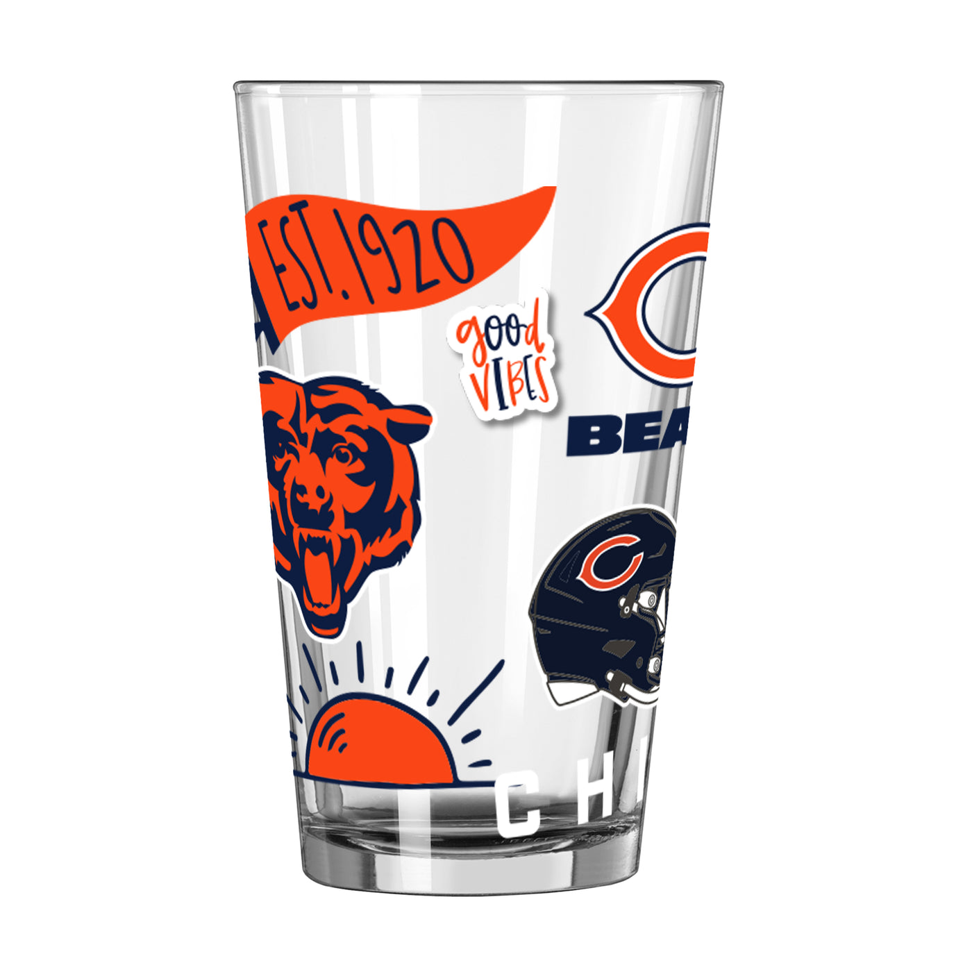Chicago Bears 16oz Native Pint Glass