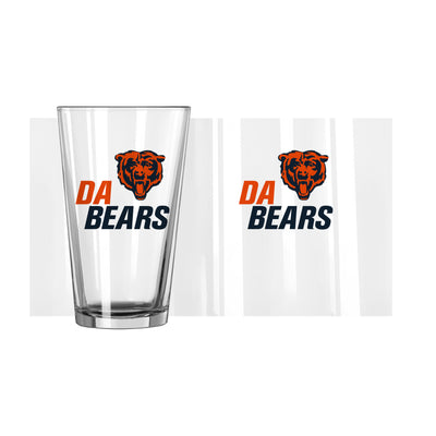 Chicago Bears 16oz Slogan Pint Glass