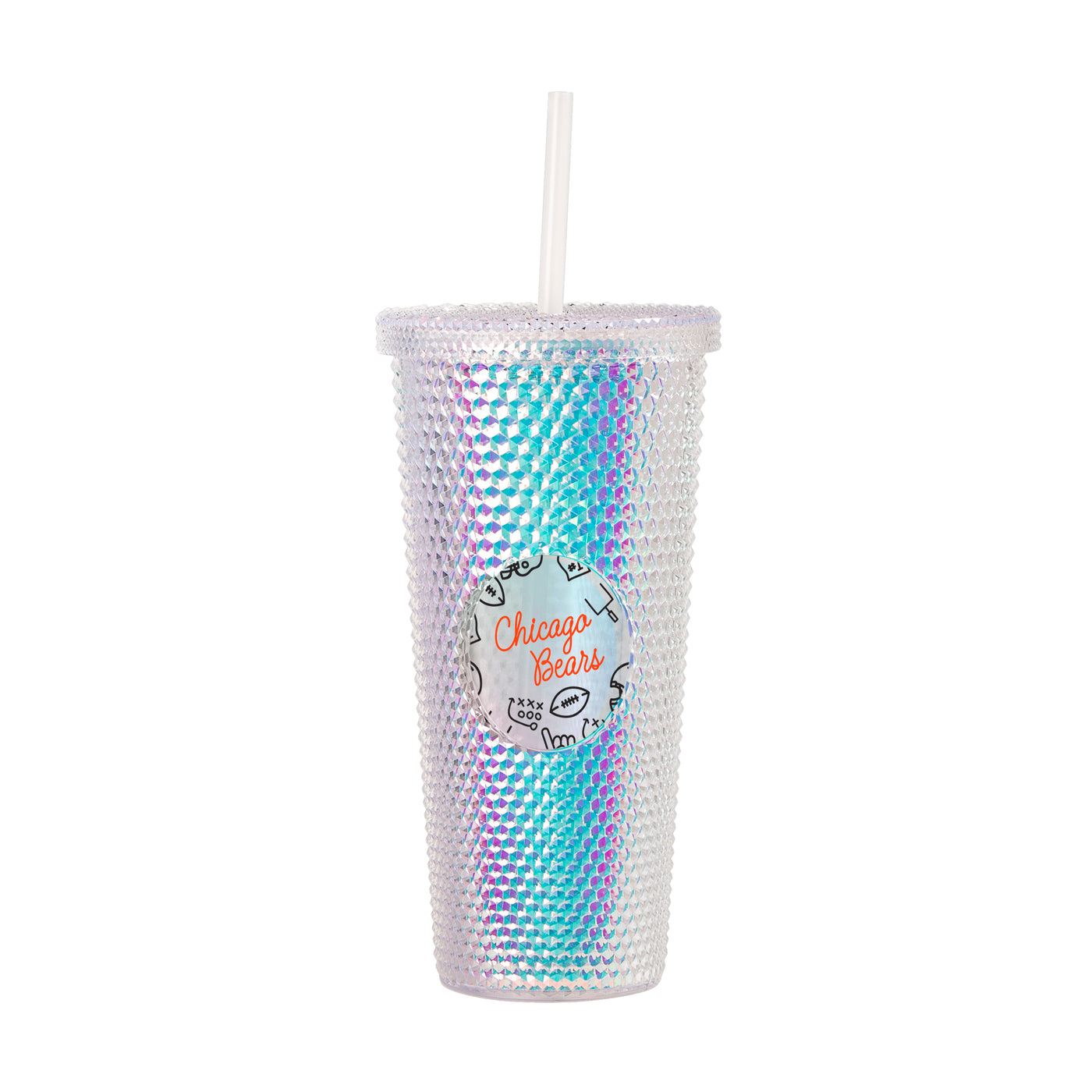 Chicago Bears 24oz Playmaker Iridescent Stud Tumbler