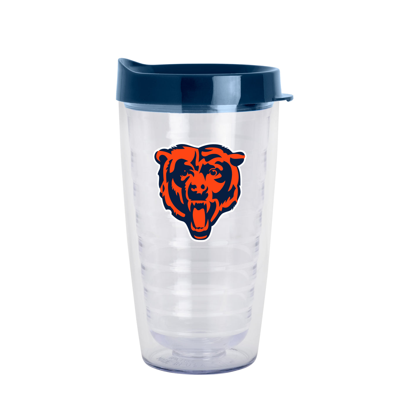 Chicago Bears 16oz Flipside Dbl Wall Clear Tumbler