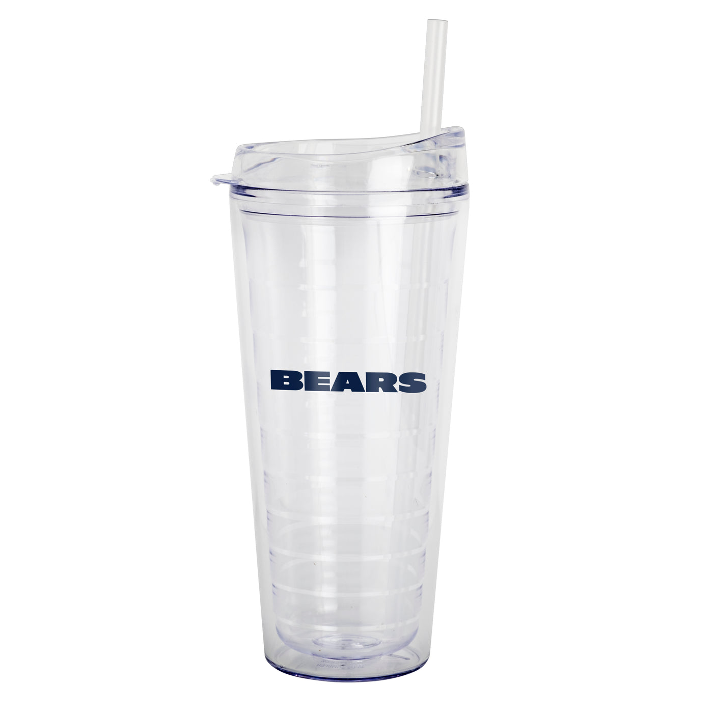 Chicago Bears 22oz Flipside Dbl Wall Clear Tumbler