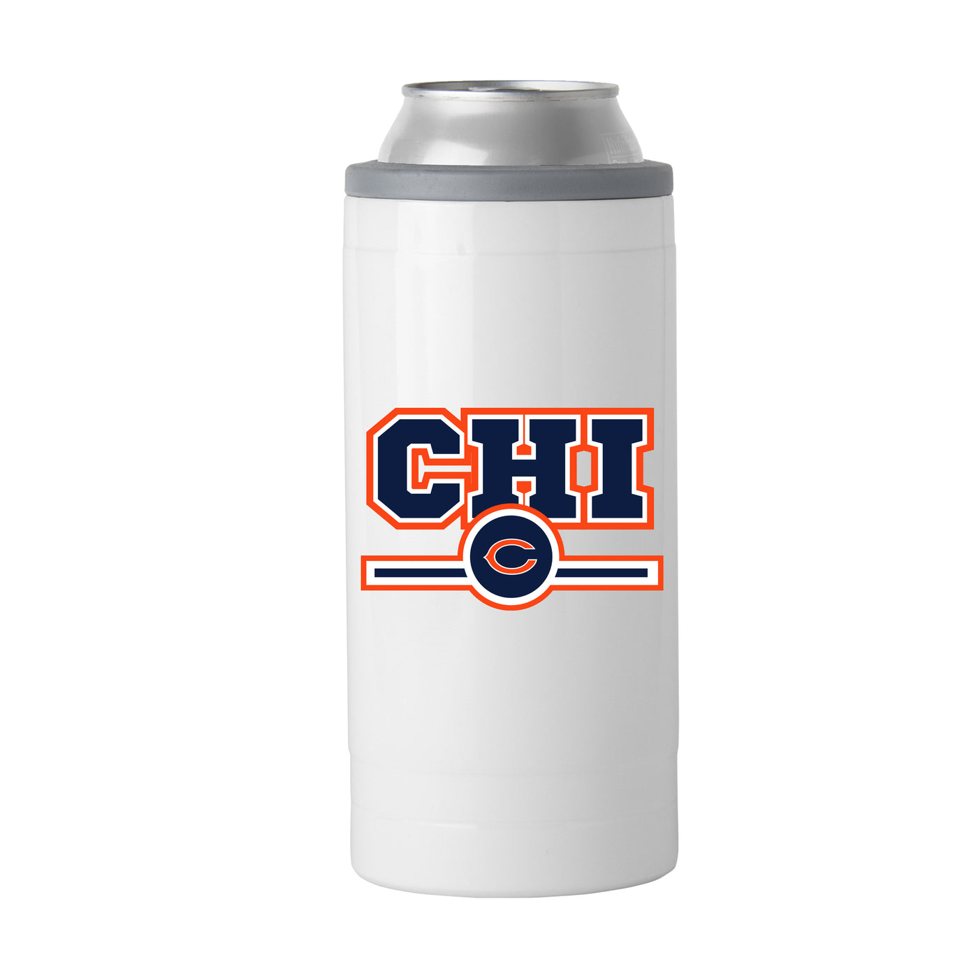 Chicago Bears Letterman 12 oz Slim Can Coolie