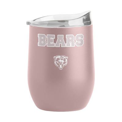 Chicago Bears 16oz Stencil Powder Coat Curved Beverage