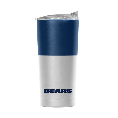 Chicago Bears 20oz Colorblock White Powder Coat Tumbler