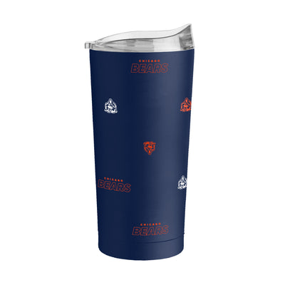 Chicago Bears 20oz Step And Repeat Powder Coat Tumbler