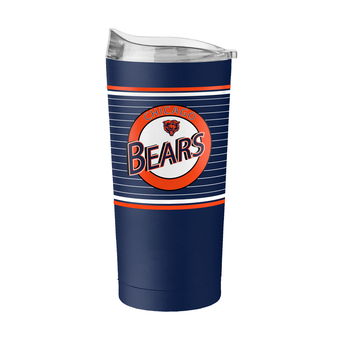 Chicago Bears 20oz Horizontal Stripe Powder Coat Tumbler