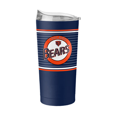 Chicago Bears 20oz Horizontal Stripe Powder Coat Tumbler