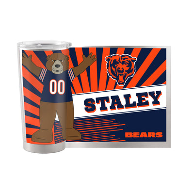 Chicago Bears 20oz Mascot Stainless Steel Tumbler - Logo Brands
