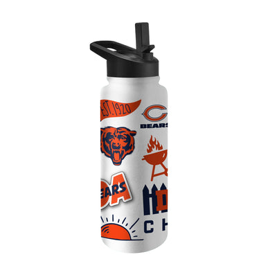 Chicago Bears 34oz Native Quencher Bottle
