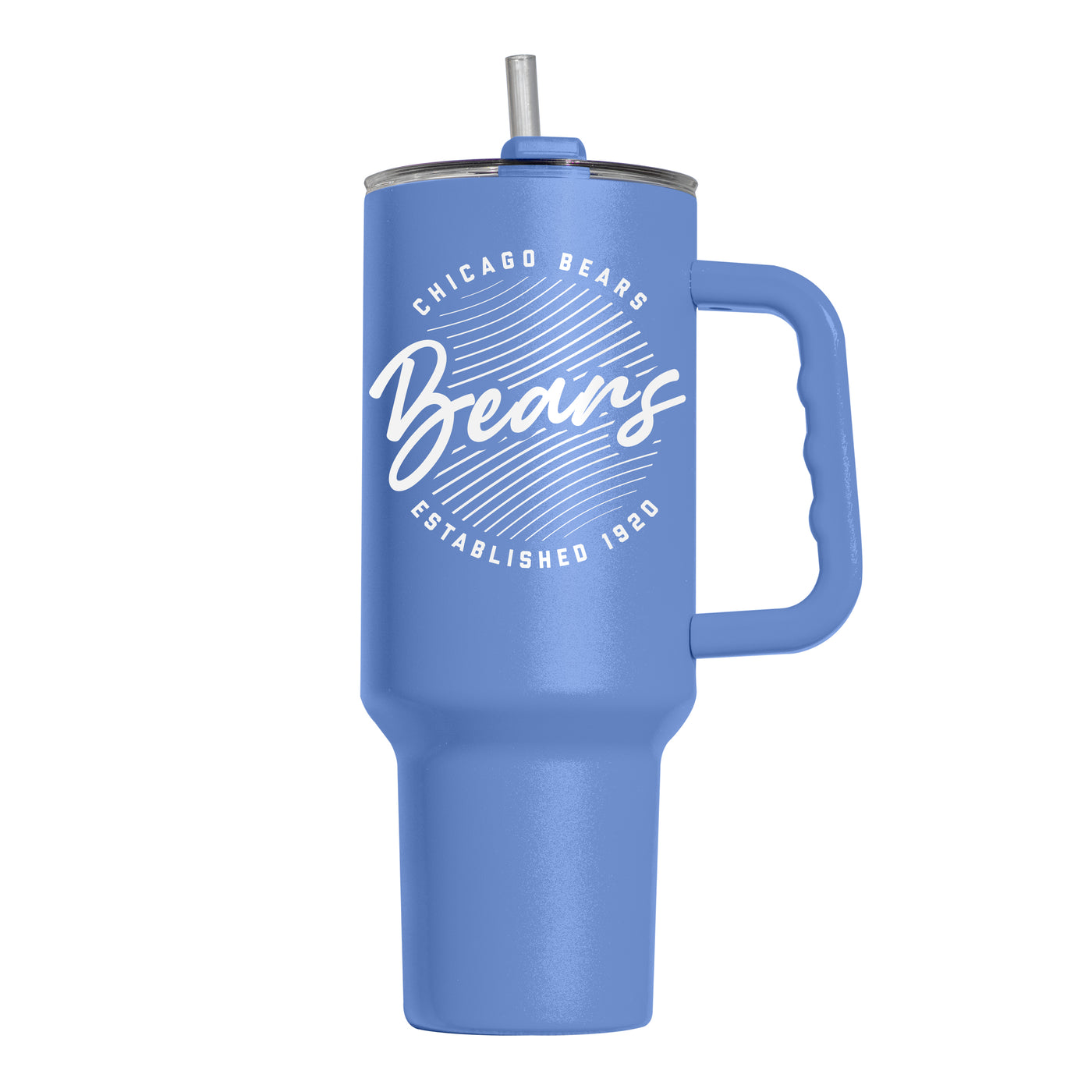 Chicago Bears 40oz Retro Script Arctic Powder Coat Tumbler - Logo Brands