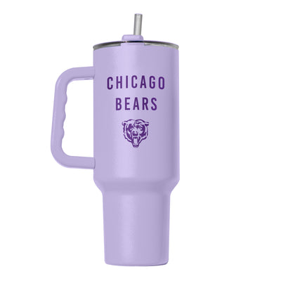 Chicago Bears 40oz Tonal Lavender Powder Coat Tumbler