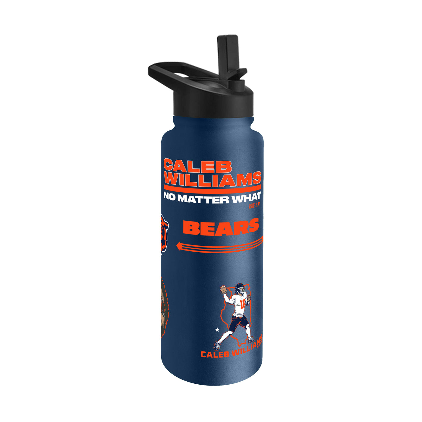 Chicago Bears/Breaking T 34oz Caleb Williams Native Quencher Bottle