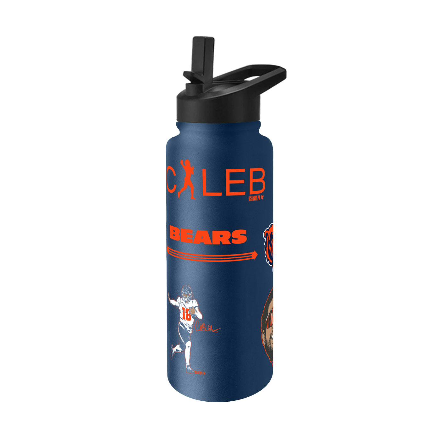 Chicago Bears/Breaking T 34oz Caleb Williams Native Quencher Bottle