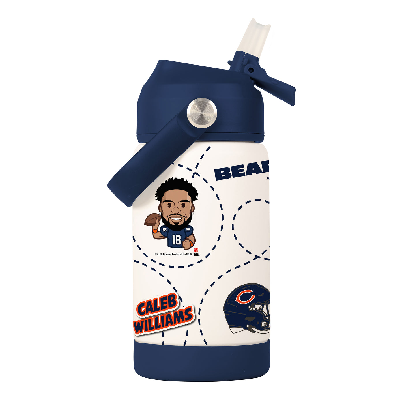 Chicago Bears Caleb Williams Caricature 12oz SS Kids Bottle