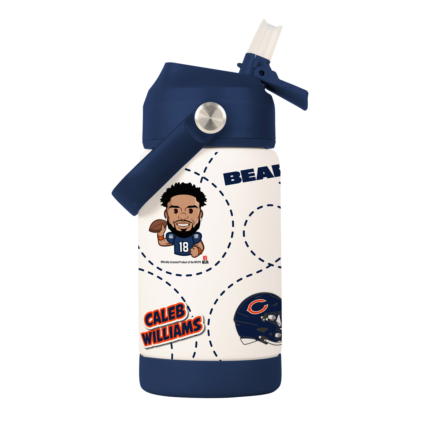 Chicago Bears Caleb Williams Caricature 12oz SS Kids Bottle