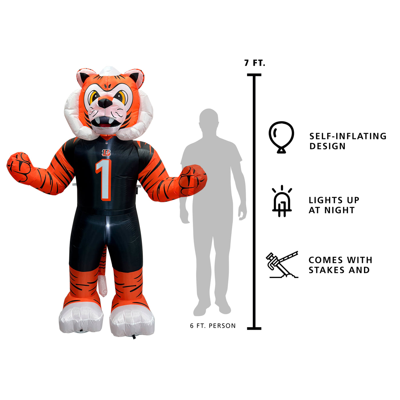 Cincinnati Bengals Yard Inflatable Mascot