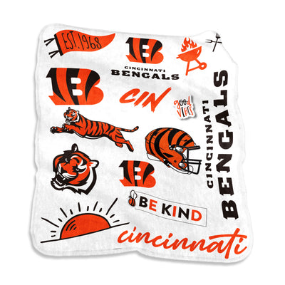 Cincinnati Bengals Native Raschel Throw