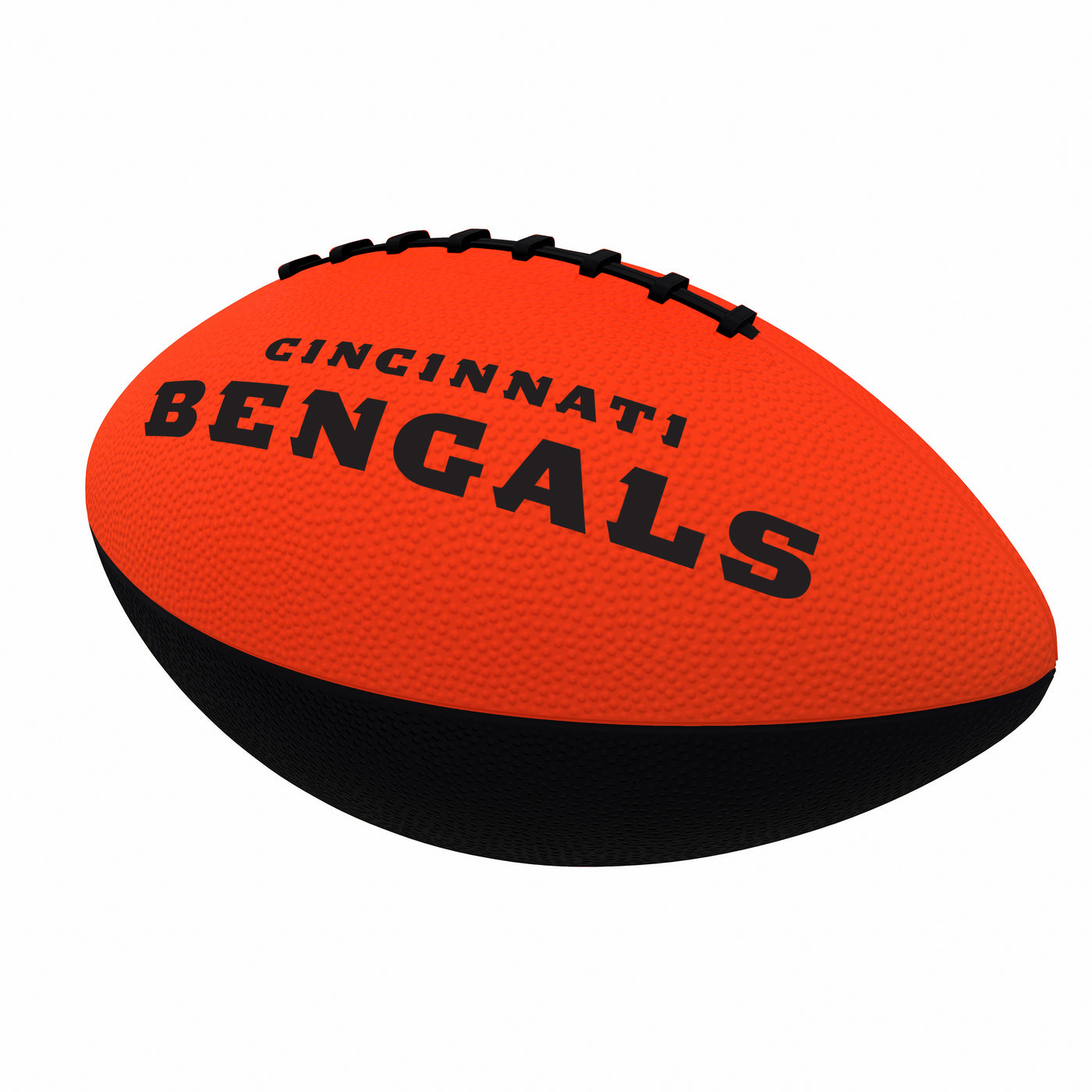 Cincinnati Bengals Pinwheel Logo Junior-Size Rubber Football