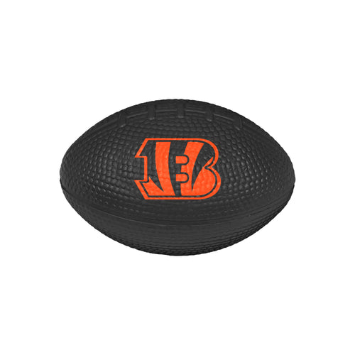 Cincinnati Bengals Stress Less football toy from Logo Brands, soft recreation football for fans and stress relief.