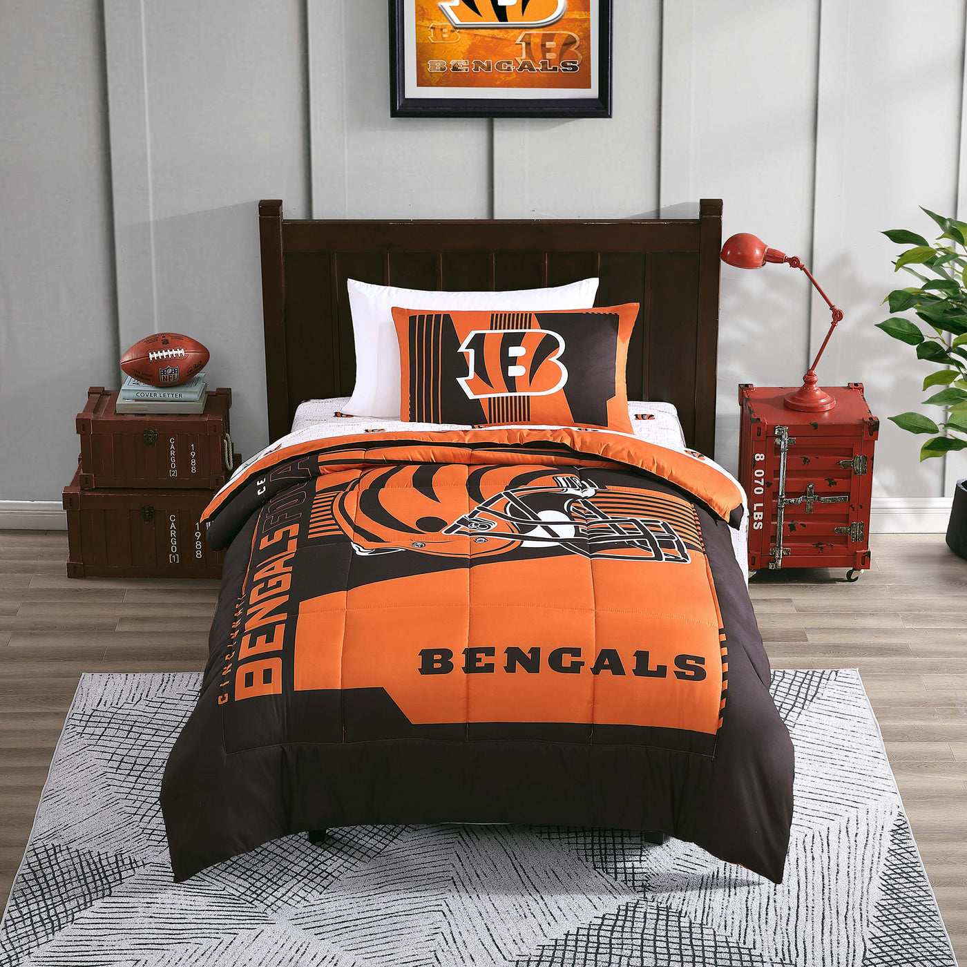 Cincinnati Bengals Status Bed In A Bag Twin