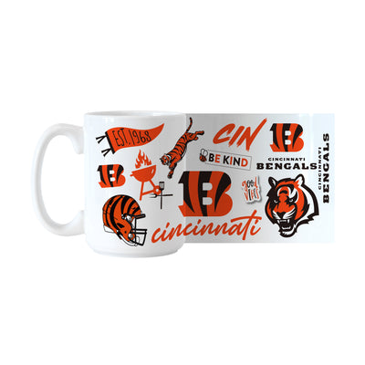 Cincinnati Bengals 15oz Native Sublimated Mug