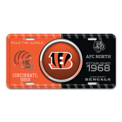 NFL - Cincinnati Bengals Embossed Metal License Plate