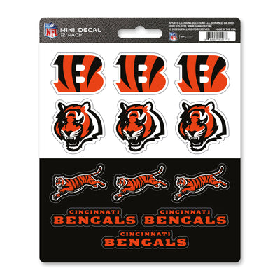 NFL - Cincinnati Bengals Mini Decal 12-pk